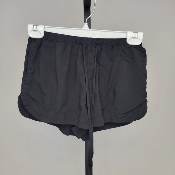 GARAGE  Black Light Tie Waist Shorts - Picture 1 of 4
